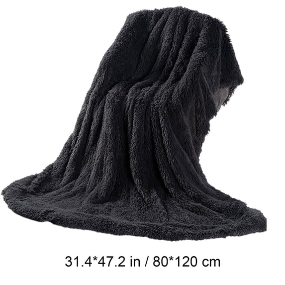 All-Season Fleece Plush Blanket 50x60 Inches | Ultra Soft Cozy Throw | Double-Sided Faux Fur & Sherpa | Warm Lightweight Decorative Sofa Bed Couch Cover | Non-Shedding Washable Polyester