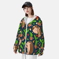 thumbnail image 3 of Lsque Cute Hedgehogs Cactus Blue UPF 50+ Lightweight Sun Protection Men's Women's Long Sleeve Shirt, Hoodie Performance -X-Large, 3 of 9
