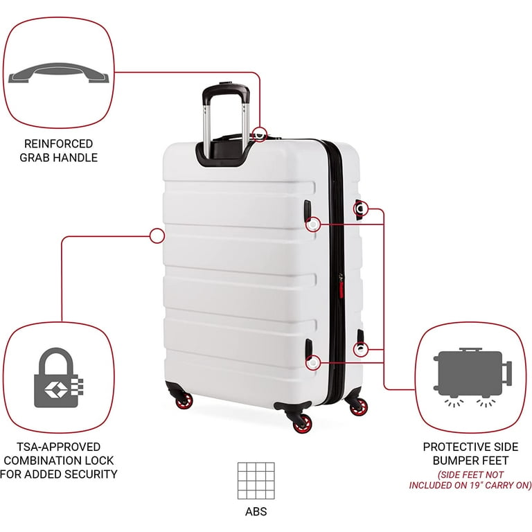 Swiss gear top white luggage