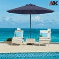 thumbnail image 4 of ABCCANOPY 9ft Outdoor Market Hand Push Patio Umbrella,12+Colors, Navy Blue, 4 of 8