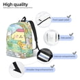 thumbnail image 4 of Lsque Sanrio Pattern Canvas Daypack, Durable Backpack, High-quality Versatile Backpack,Vintage Compact Backpack-Small, 4 of 6