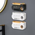 thumbnail image 1 of Vaidha Tray Bathroom Toothbrush Wall Toothpaste Dispenser, Toothbrush Holders For Bathrooms, 4 Cups Toothbrush Wall Mounted With Toothpaste Dispenser, 1 of 5