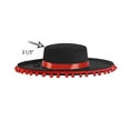 thumbnail image 4 of Franhais Western Cowboy Hat Feather Trim Party Hat for Women Men Wedding Carnival Rave Masquerade Travel Costume Accessories, 4 of 9