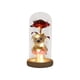 thumbnail image 1 of Specollect 2 Pcs Rose Flower Dome Night Light with LED, Romantic Home Decor Gift for Women, Preserved Real Rose and Teddy Bear, Warm White Lights for Bedroom Desk Decoration, 1 of 9