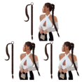 thumbnail image 4 of kurtrusly Change Style Ponytail Extension For Instant Length Braided Ponytail Extension Coronet Braid Switch dark brown 3Set, 4 of 6