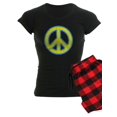 thumbnail image 1 of CafePress - Ukraine Flag Ukrainian Pride Peace Symbol Pajamas - Women's Dark Pajamas, 1 of 1