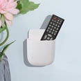 thumbnail image 3 of Storage Organizer Box for Home Office Desk, Wall Mounted Design Adhesive Remote Control Holder With Hollow Bottom For Phone Charging, Detachable Board For Customizable Storage, 3 of 4