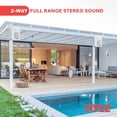 thumbnail image 5 of Pyle PDWR61BTWT Bluetooth Indoor Outdoor 6.5 Inch Speaker System, White (2 Pack), 5 of 8
