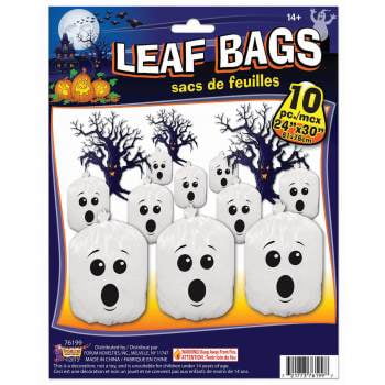 LEAF BAGS - GHOST - 10PC 12 PACK