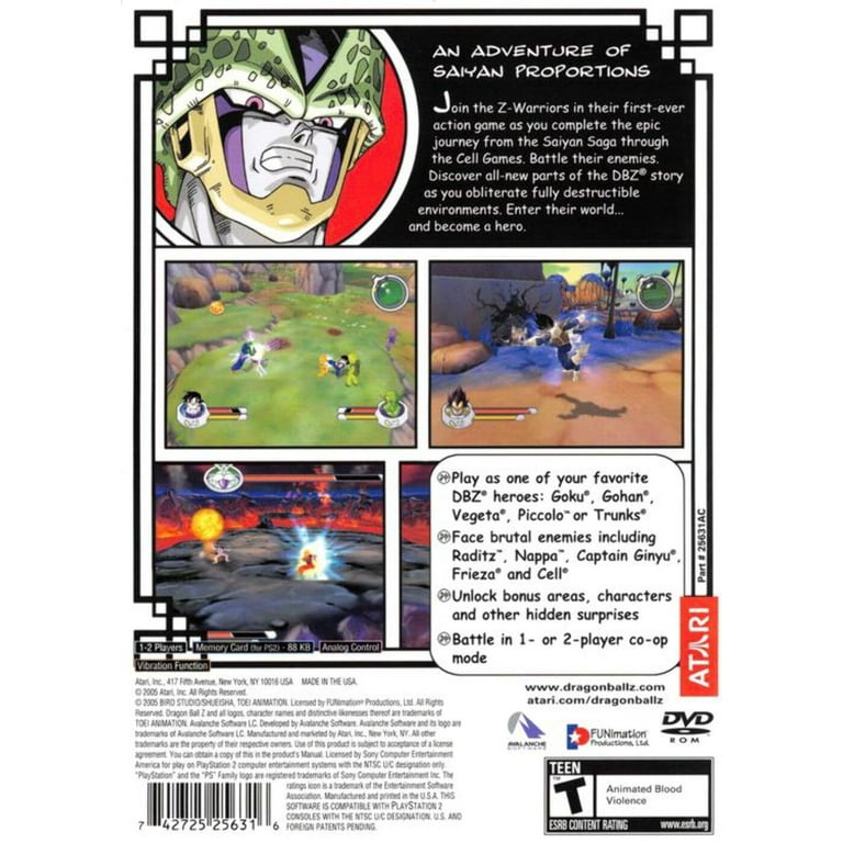 Dragon Ball Z: Sagas - PlayStation 2 - Walmart.com