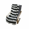 thumbnail image 4 of Stripe Soft Flannel Fleece Blanket, Monochrome Classic Striped Design with Symmetric Horizontal Lines Image, Cozy Plush for Indoor and Outdoor Use, 70" x 90", Charcoal Grey and White, by Ambesonne, 4 of 6