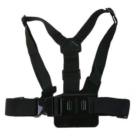 Image of Adjustable Chest Strap Mount Elastic Action Camera Body Belt Harness