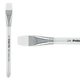 thumbnail image 2 of Creative Mark Polar Flo Professional Watercolor Brushes - Aquarelle 3/4" - 2 Pack - Short Handle, Nickel-Plated Seamless Brass Ferrule - Art Paint Brushes for Acrylic Painting, Watercolor, Gouache, an, 2 of 7