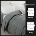 thumbnail image 4 of Waterproof Duvet Cover, Reversible Grey Waterproof Duvet Protector,Moisture, 4 of 8
