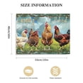 thumbnail image 3 of Feiri Farmhouse Chicken Wall Art Country Roosters Hen Pictures Rustic Chicken Decor Canvas Painting Chicken Decorations Framed Artwork for Kitchen Bedroom Bathroom Living Room  20x16in, 3 of 6