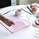 thumbnail image 2 of Children's Cloud Shape Silicone Waterproof Place Mat (pink + Gray), 2 of 4