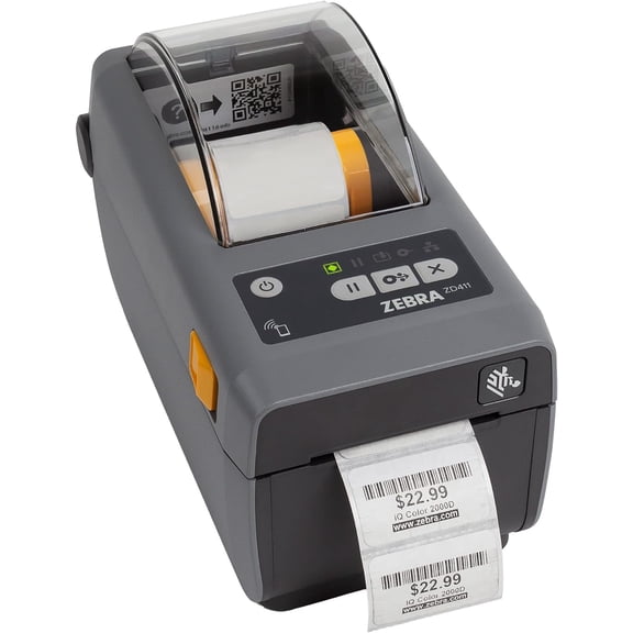 Zebra ZD411 (Zebra ZD410 Replacement) Direct Thermal | 203 DPI | ZD4A022-D01M00EZ | USB, USB Host, Modular Connectivity Slot, BTLE5, EZPL | 2 in Width