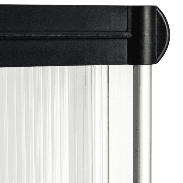 Alvantor Polycarbonate Door Awning with Black Brackets, 39.37 x 31.5 in