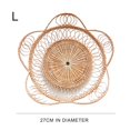 thumbnail image 2 of -Rattan Basket Petals  Shape Hand-Woven Bread Fruit Snack Storage Basket Tea Tray, 2 of 5