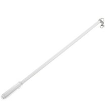 HOMEMAXS  Drapery Pull Rod Curtain Wand for Curtains Push Adjustable Stick White