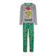 thumbnail image 4 of Moonsky Family Matching Long Sleeve GrayTops+Green Pants 2 Piece Pajamas Set, Christmas Print Christmas Paj Christmas Element Prints For Family#Women 2XL, 4 of 4