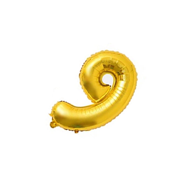 Monstrate 16 pulgadas Tamaño grande Oro Plata Rosa Oro Número Globo Cumpleaños Decoraciones para fiestas de bodas Globos de aluminio Niño Niño Juguete Kits de decoración para fiestas Oro nueve Monstrate HA002665-09