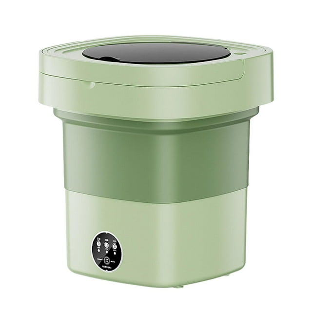 GROWTH TANK Portable Laundry Machine, Compact Small Washer, 9L Folding Washing Machine, Mini Portable Clothes Washer for Travel RV Camping Sock Underwear without blue light