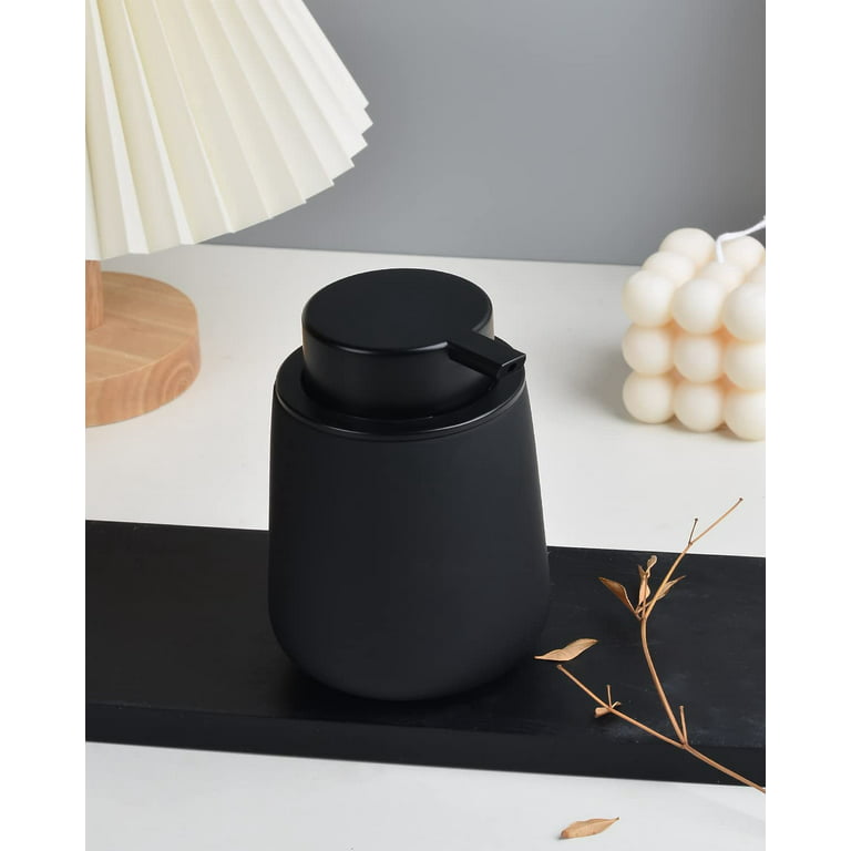  BosilunLife Dish Soap Dispenser - Black Ceramic