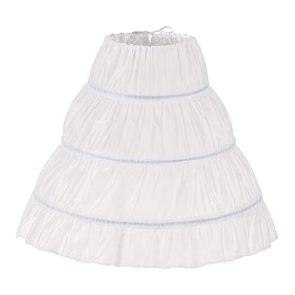 Apparel Girls Court Style 3 Hoops Petticoat for Ages 4-14 Ideal for Parties and Events
