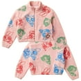 thumbnail image 5 of Powerpuff Girls Sherpa Coat Jacket, Fleece Mock Neck Full Zip Coat for Little Girls 4-6X, 5 of 5