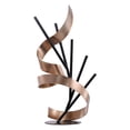 thumbnail image 2 of Línea Recta y Cinta Escultura Moderna Escultura de Metal Hierro Abstracto, 2 of 8