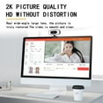 2K HD cam with Buildin Mic and Adjustable Ring Light, Plug and Play
