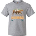 thumbnail image 3 of Inktastic Wyoming Vacation Bear Silhouette Youth T-Shirt, 3 of 5
