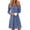 Navy, variant on KISSGAL Nightgowns for Women Long Sleeve Sleepshirts Crew Neck Pajamas Dress Knee Length Sleepwear