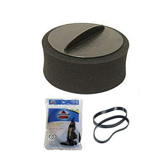Replacement Part For Bissell 2037913 & 32074 Vacuum Cleaner 1 Filter with 2 Belts Models 2140, 68C7C, 68C7R, 68C7S, 68C7U, 68C7V, 68C7W, 68C7X, 68C7Y, 68C7Z, 12401, 1240R, 1240, 948N41, 98N41, 98N4R