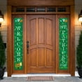 thumbnail image 5 of Moocorvic St. Patrick's Day Irish Holiday Porch Sign Welcome Home Door Curtain Banner Decoration Door Hanging Painting Hanging Flag Decoration, 5 of 5