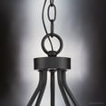 thumbnail image 5 of Luxury Modern Farmhouse Chandelier, Matte Black, UHP4484, 5 of 5