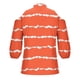 thumbnail image 5 of ICHUANYI Clearance Women Summer Sexy Shirt Cold Shoulder Pullover Blouse Half Sleeve Zipper Printed Tops(Orange, XXL) ICHUANYI WER2023080809785, 5 of 5