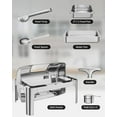 thumbnail image 4 of Chafing Dish Buffet Set, 9 QT Stainless Steel Chafer Buffet Food Servers and Warmers Set with Water Pan for Weddings, Parties, Banquets, and Catering - Rectangular with Visible Lid, 2 Half Size Pans, 4 of 7