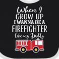 thumbnail image 4 of Inktastic Future Firefighter Like Daddy Boys Baby Bib, 4 of 4