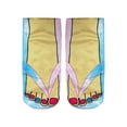 thumbnail image 1 of Pink Socks 3D Pattern Manicure Print Socks Flip Flop Funny Hidden Running Socks Women Personalized Low Cut Ankle, 1 of 2