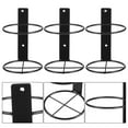 thumbnail image 3 of 6 Pcs Support de Bouteille Mural Noir Carré pour Maison Bar Café Décoration, 3 of 8