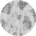 thumbnail image 1 of Ahgly Company Indoor Round Abstract Gray Modern Area Rugs, 4' Round, 1 of 4