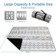 thumbnail image 2 of Emotheme Picnic Camping Blanket Extra Large(79" x 82"), 3-Layer Thickening, Outdoor, Sandproof, 2 of 7