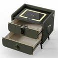 thumbnail image 6 of AFANQI Smart Double Drawer Nightstand, Multifunctional Creative Design Side Table, Bedroom Storage Cabinet with Combination Lock, 6 of 15