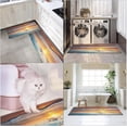 thumbnail image 6 of Sunset Tropical Sea Anti-Fatigue Kitchen Rug Set of 2 Beach Golden Summer Cushioned Kitchen Floor Standing Mat Waterproof Non-Slip Kitchen Mat and Rugs PVC Ergonomic Comfort Foam Rug, 6 of 6