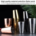 thumbnail image 2 of Juego de coctelera Cateissary de Acero inoxidable Boston Martini negro/plata/oro/rosa luz de espejo, 2 of 6