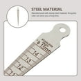 thumbnail image 3 of FRCOLOR Machinist Tools Guitar Gaps Measuring Ruler Guitar Bridge Ruler Guitar Repair Tool Portable Luthier Tool,5.91"X0.79"X0.08", 3 of 5