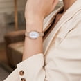 thumbnail image 3 of Elegant Watches for Women Oval Minimalist Dial Stainless Steel Band Woman Watch,3ATM Water Resistant, Perfect Gift for Women, 3 of 6