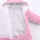 thumbnail image 5 of Cowsor Newborn Baby Bear Outfit Girls Boys Winter Fleece Clothes Hooded Romper Set, 5 of 6